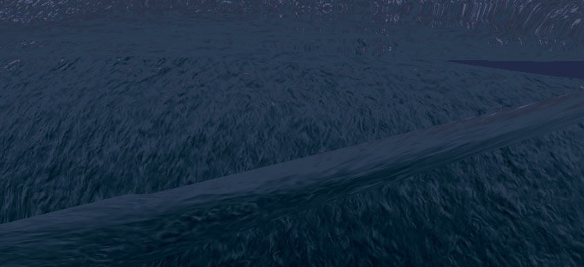 Rough ocean scene from River's End